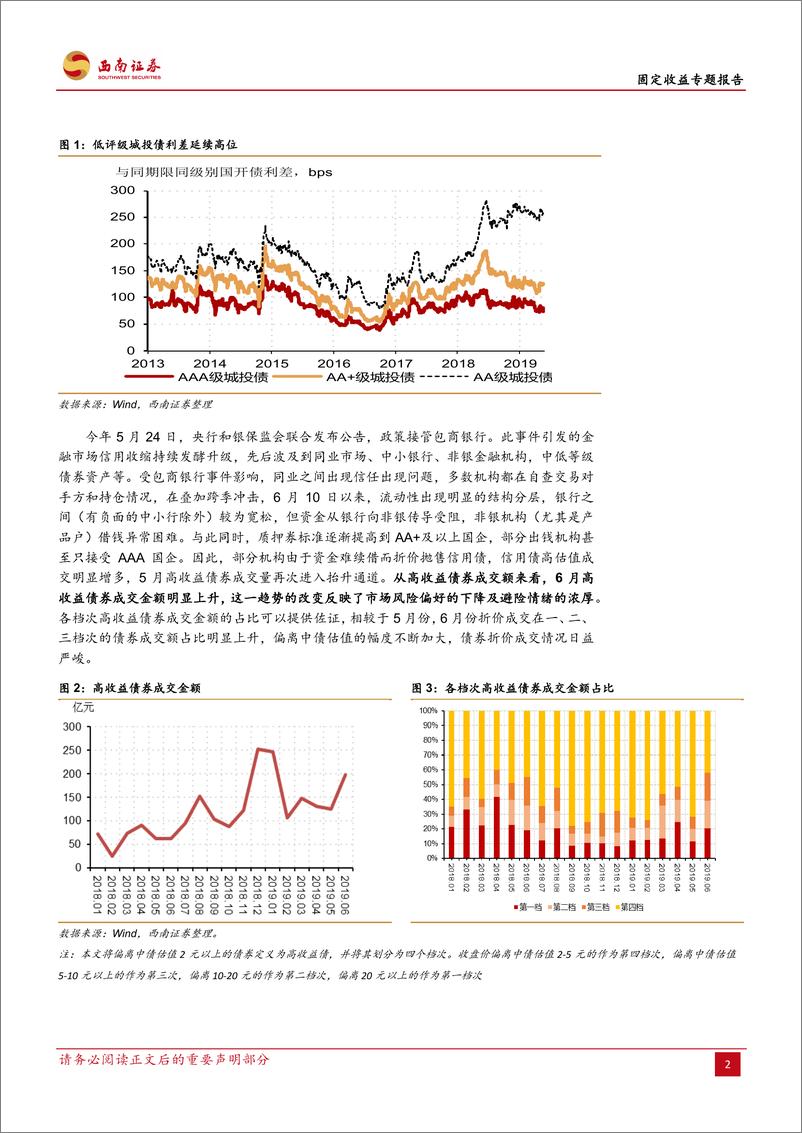 《专题报告：高收益城投债折价分布及风险分析-20190711-西南证券-22页》 - 第6页预览图