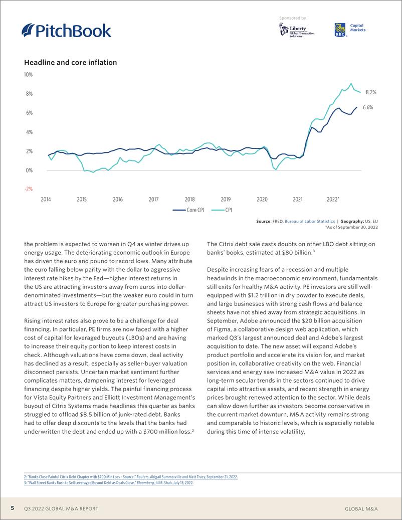 《PitchBook-2022年第3季度全球并购报告（英）-2022.10-19页》 - 第6页预览图