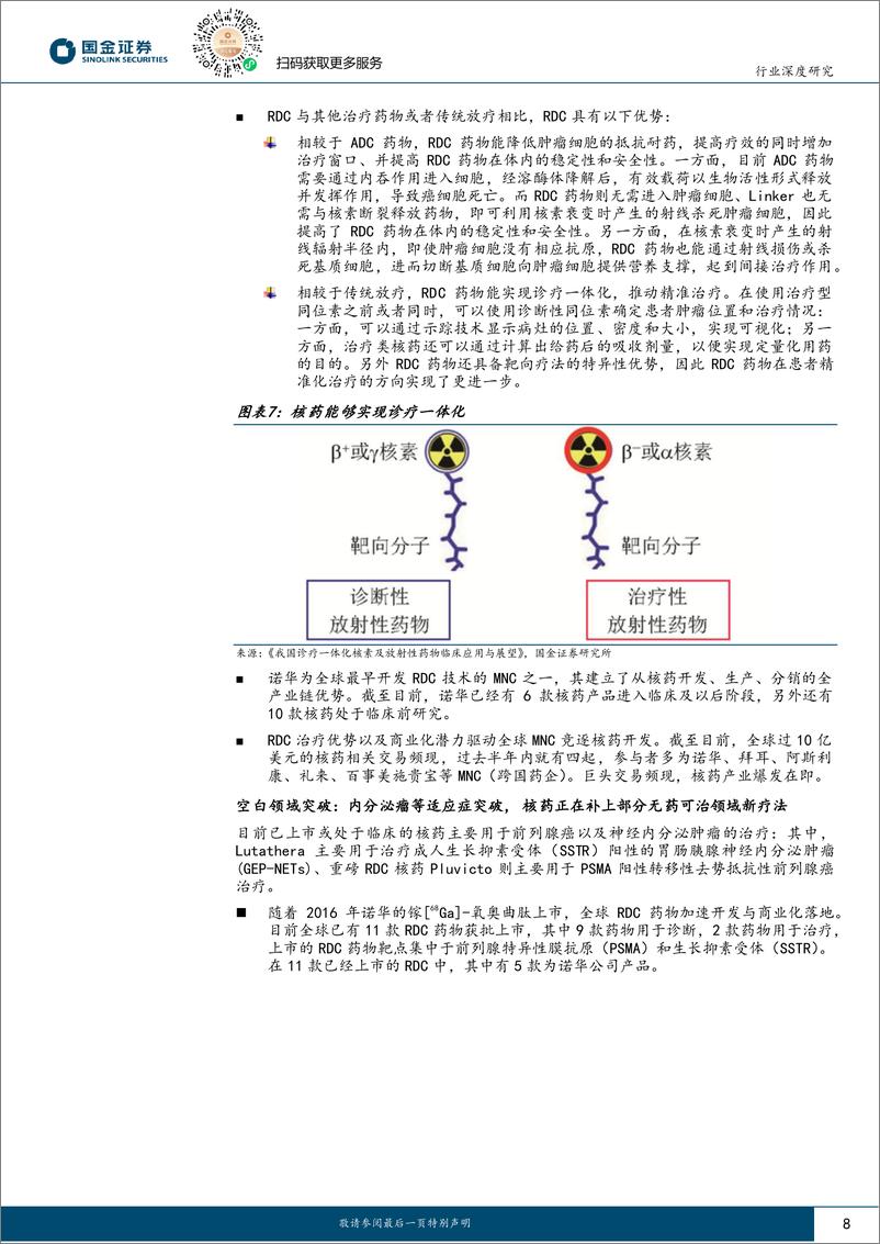 《国金证券-医药行业行业研究_重磅药Pluvicto开启RDC新时代_核药赛道风起时》 - 第8页预览图