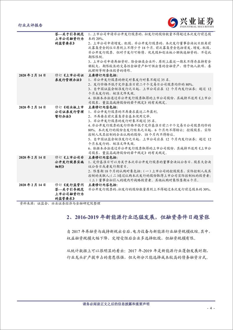 《电气设备行业：再融资新规，新能源广阔征程的助推器-20200218-兴业证券-18页》 - 第5页预览图