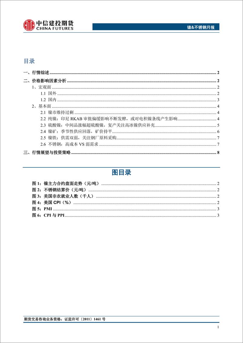 《镍&不锈钢月度报告：关注RKAB对镍铁转产高冰镍的扰动-20240303-中信建投期货-12页》 - 第2页预览图