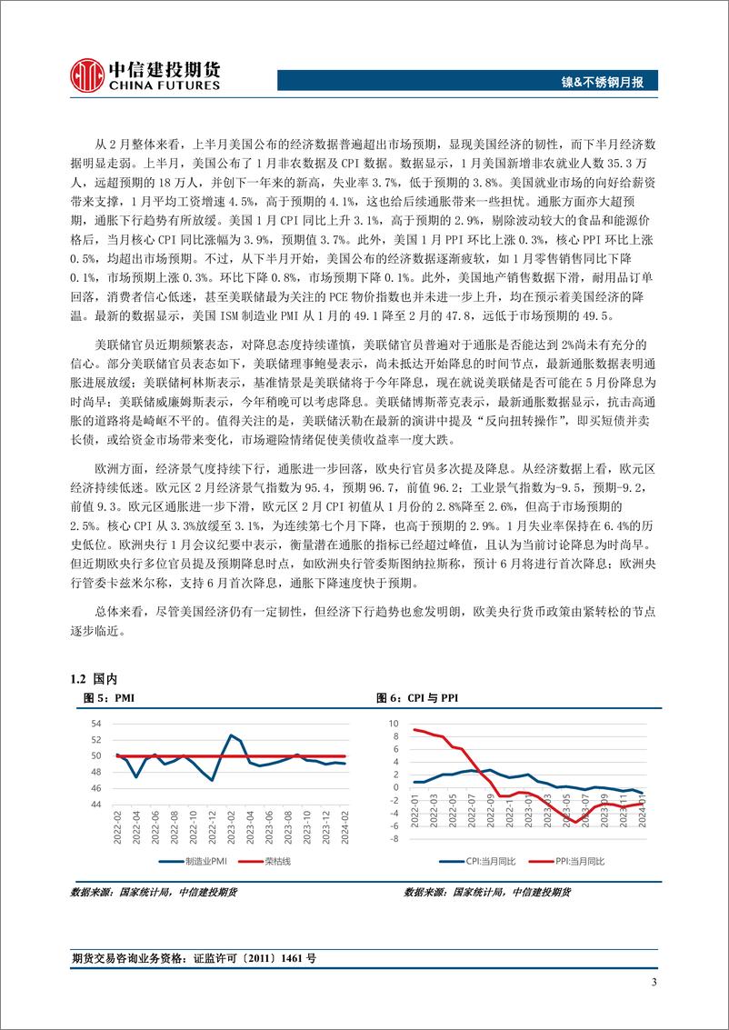 《镍&不锈钢月度报告：关注RKAB对镍铁转产高冰镍的扰动-20240303-中信建投期货-12页》 - 第4页预览图