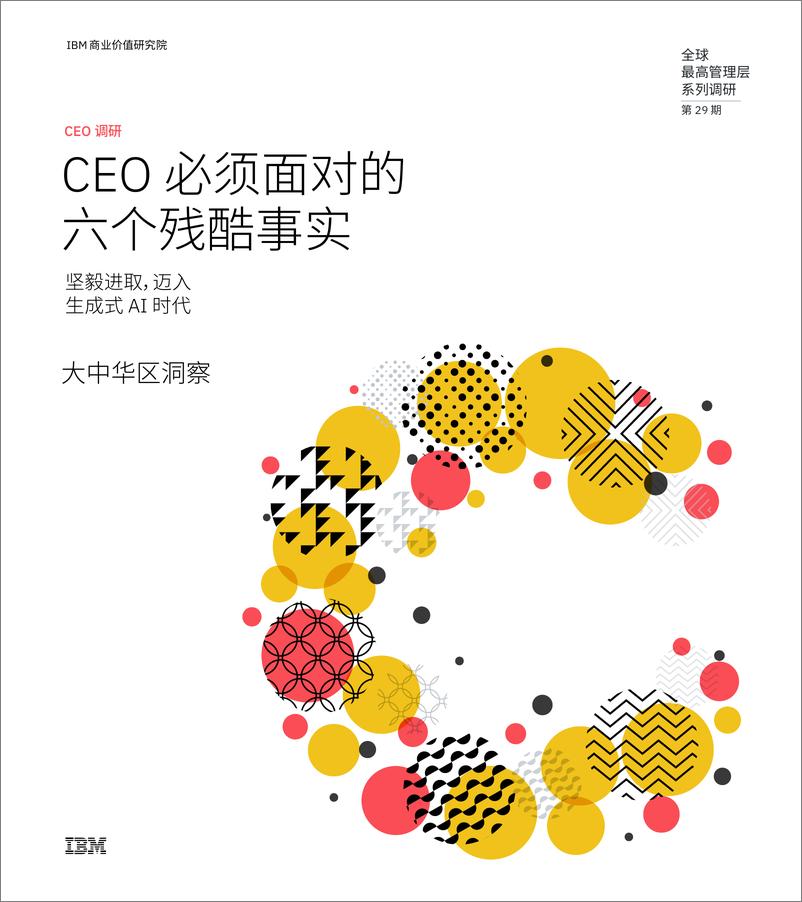 《IBV CEO 必须面对的六个残酷事实：坚毅进取，迈入生成式 AI 时代-30页》 - 第1页预览图