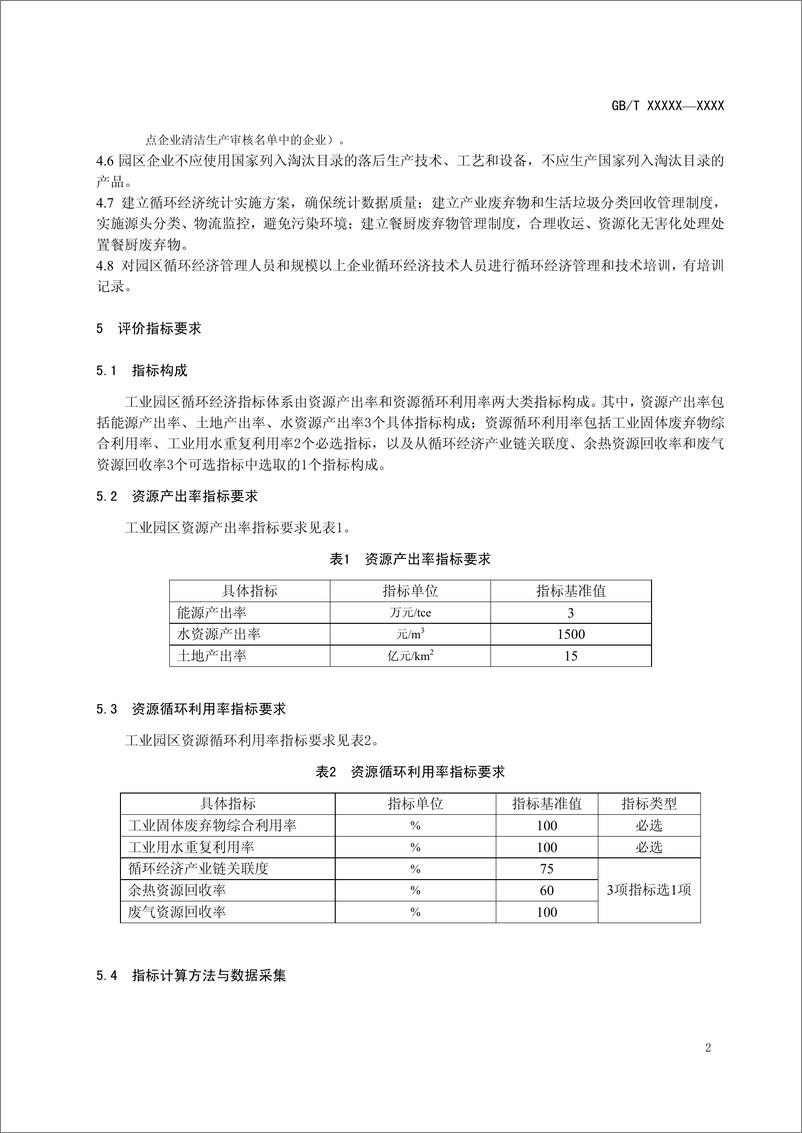 《工业园区循环经济绩效评价规范》 - 第5页预览图