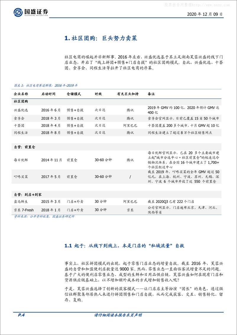 《社区团购，在微信上、在“七环”外，私域流量星火燎原-国盛证券-20201209》 - 第4页预览图