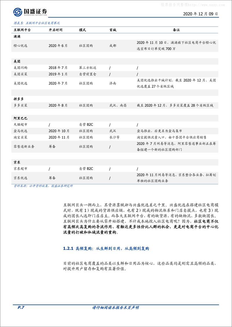 《社区团购，在微信上、在“七环”外，私域流量星火燎原-国盛证券-20201209》 - 第7页预览图