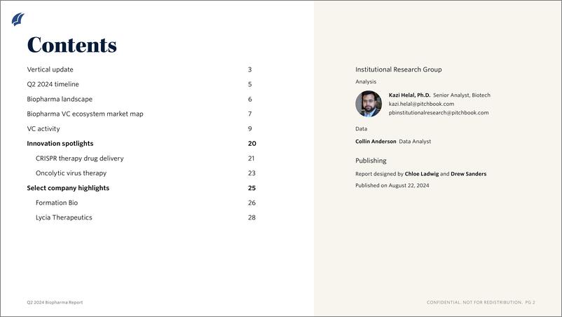 《PitchBook-2024年二季度生物制药报告（英）-2024-12页》 - 第2页预览图