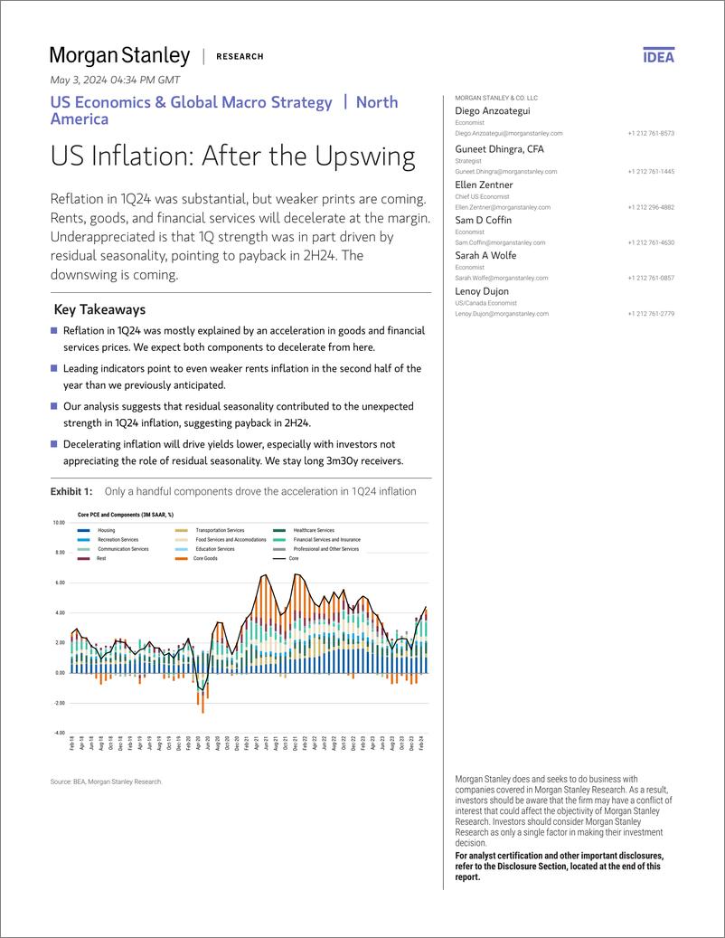 《Morgan Stanley Fixed-US Economics  Global Macro Strategy US Inflation After th...-108013414》 - 第1页预览图