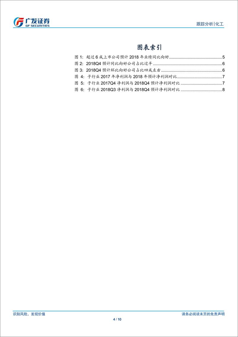 《基础化工行业A股上市公司2018年度业绩预告统计分析：行业整体预计2018年净利润向好，Q4同比上升、环比下降-20190210-广发证券-10页》 - 第5页预览图