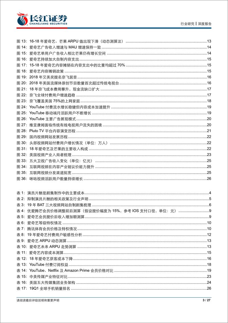 《视频网站行业的趋势性思考：拐点与机遇-20190523-长江证券-27页》 - 第4页预览图