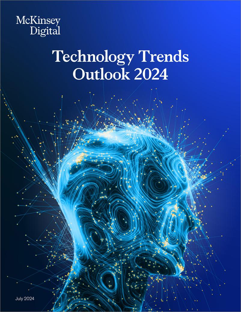 《2024年科技趋势展望（英）-麦肯锡-2024.6-100页》 - 第1页预览图