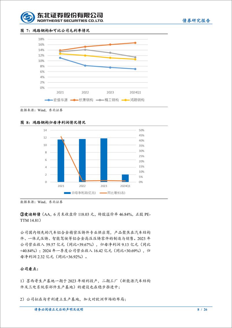 《固收转债分析：2024年7月十大转债-240630-东北证券-26页》 - 第8页预览图