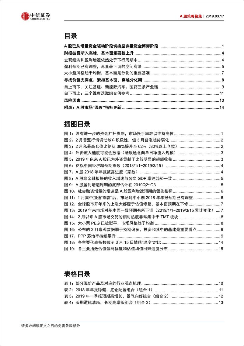 《A股策略聚焦：寻找价值支撑点-20190317-中信证券-19页》 - 第3页预览图