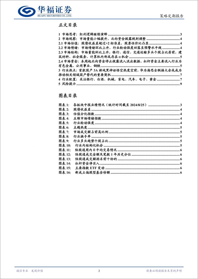 《策略定期研究：红利逻辑继续演绎-240825-华福证券-10页》 - 第2页预览图