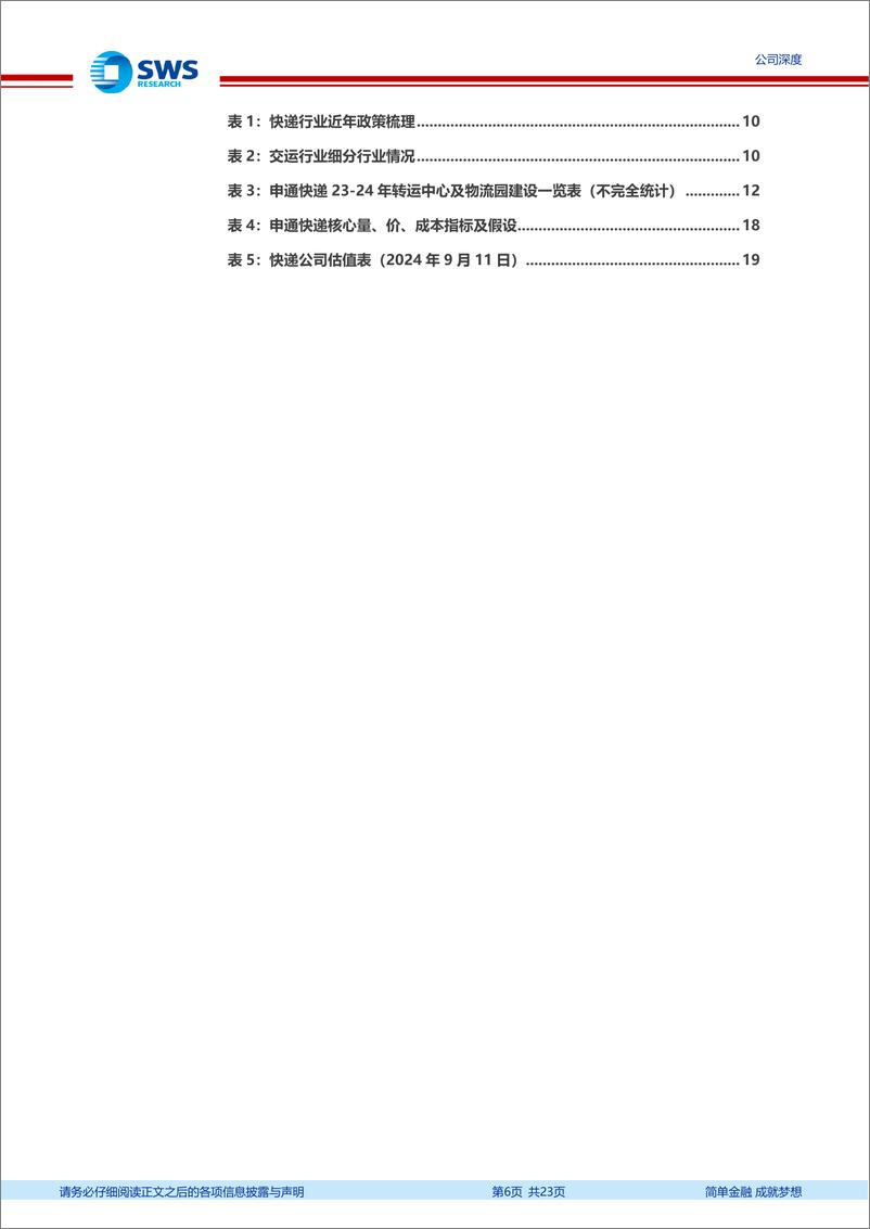 《申通快递(002468)行业量价改善，公司有望迎来利润释放期-240912-申万宏源-23页》 - 第6页预览图