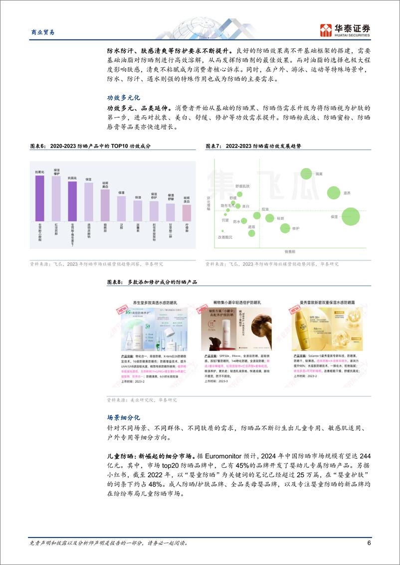 《防晒：对抗光老化的重要一步-华泰证券》 - 第6页预览图