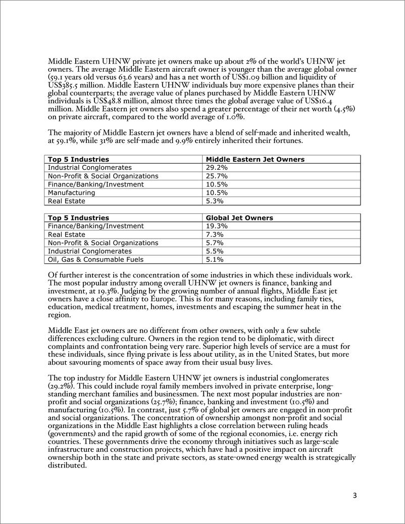 《WealthX：2023年中东私人飞机报告》 - 第3页预览图