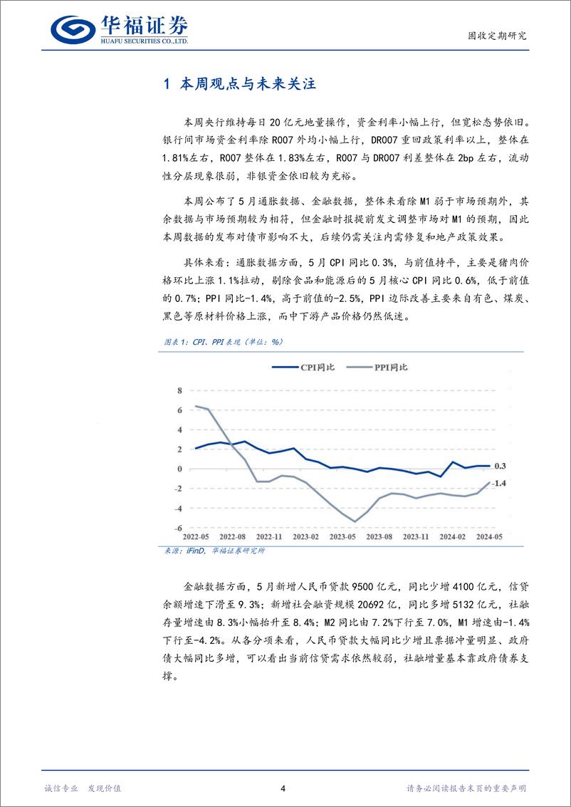 《【华福固收】央行持续关注债市利率变化-240616-华福证券-18页》 - 第4页预览图