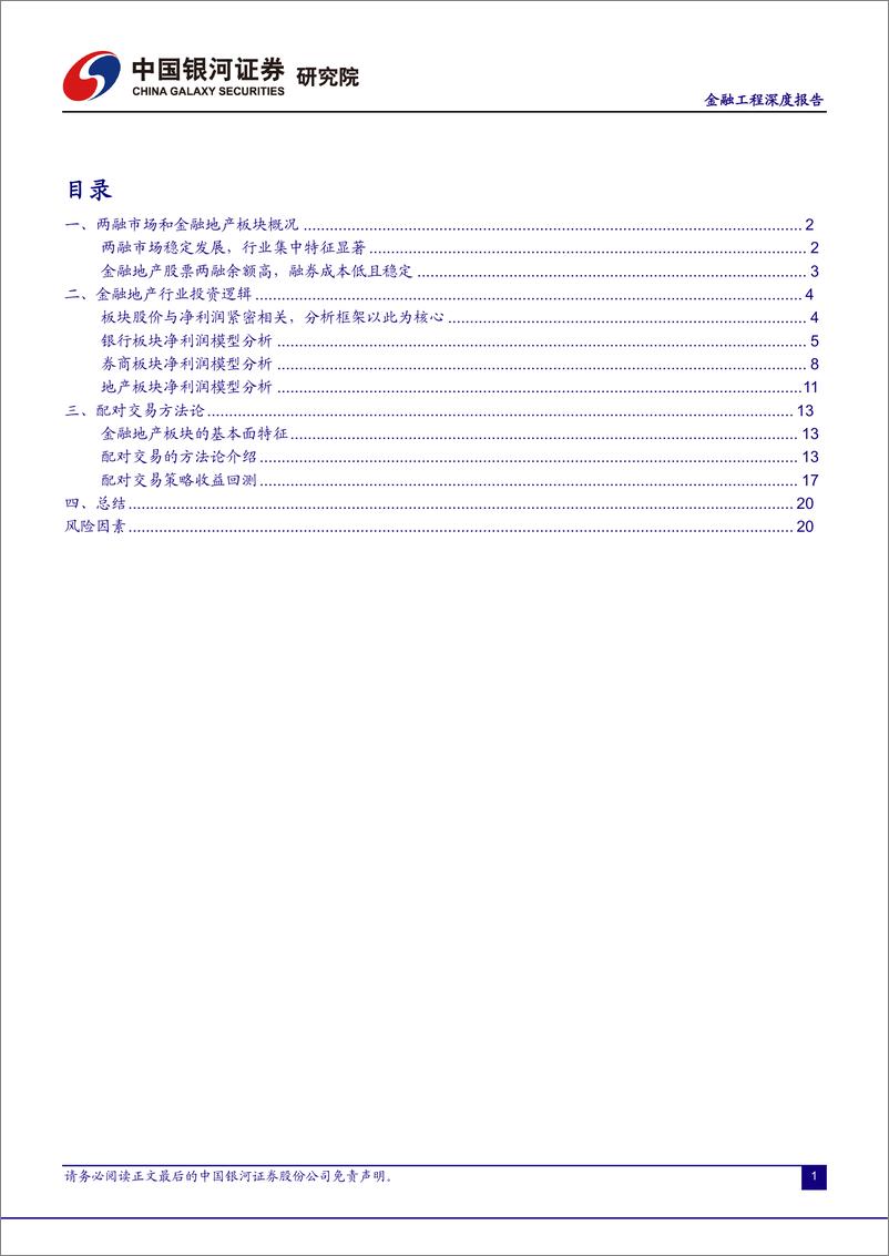 《金融地产板块融券配对交易逻辑和策略-20230111-银河证券-24页》 - 第3页预览图