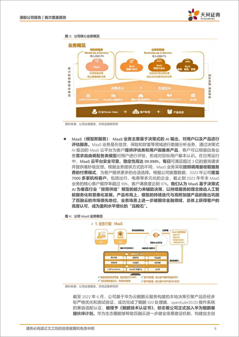 《天风证券-百融云-W-06608.HK-AI＋垂类科技领航者，AI行业应用落地开花》 - 第6页预览图