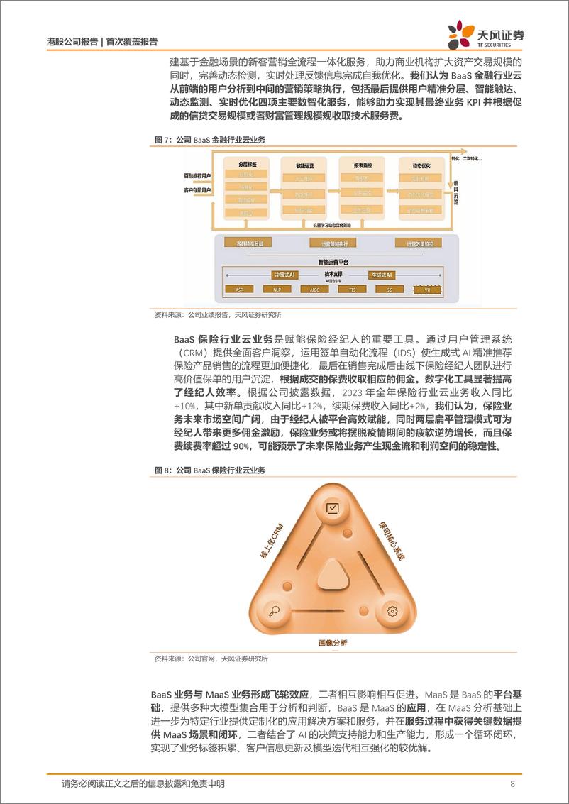 《天风证券-百融云-W-06608.HK-AI＋垂类科技领航者，AI行业应用落地开花》 - 第8页预览图