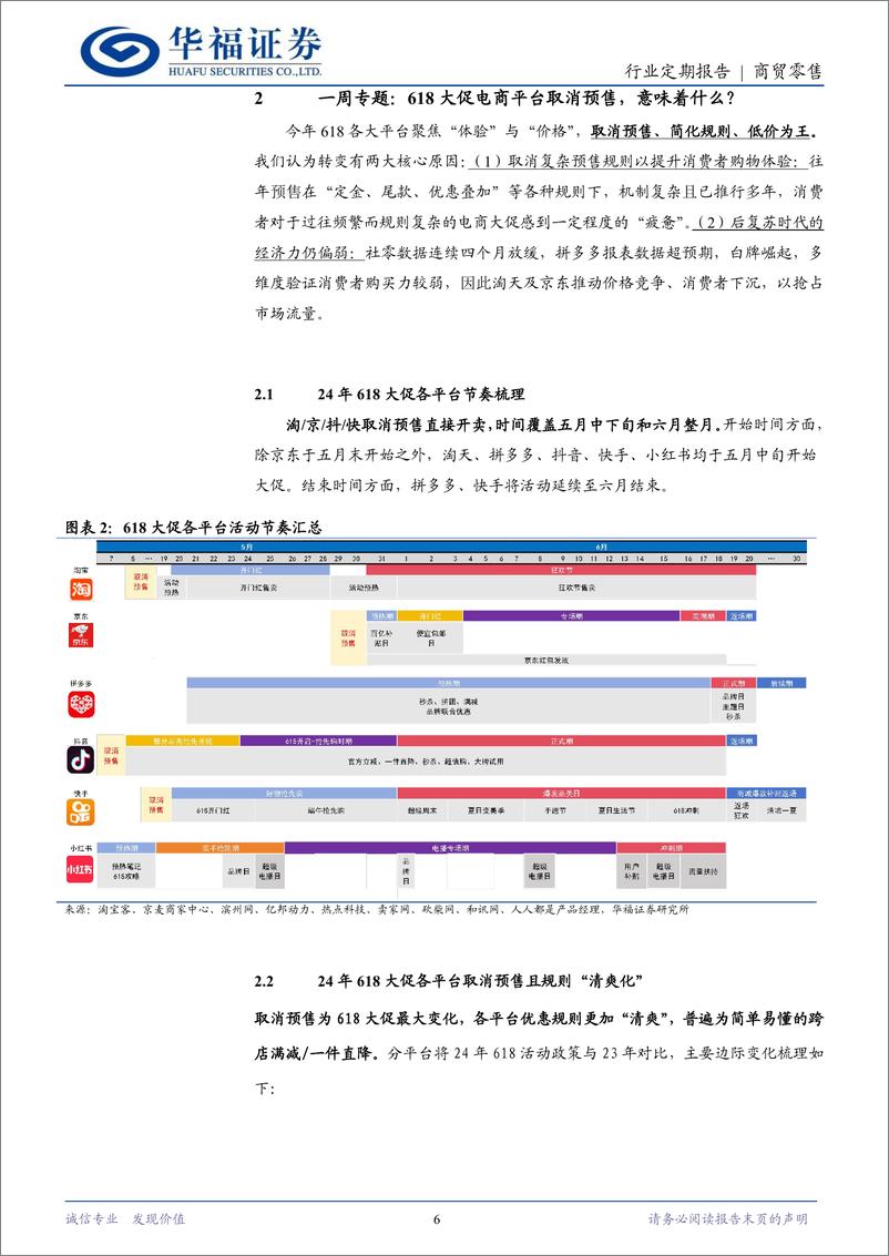 《商贸零售行业：618预售取消体验升级，国货美妆表现值得期待-240518-华福证券-14页》 - 第6页预览图