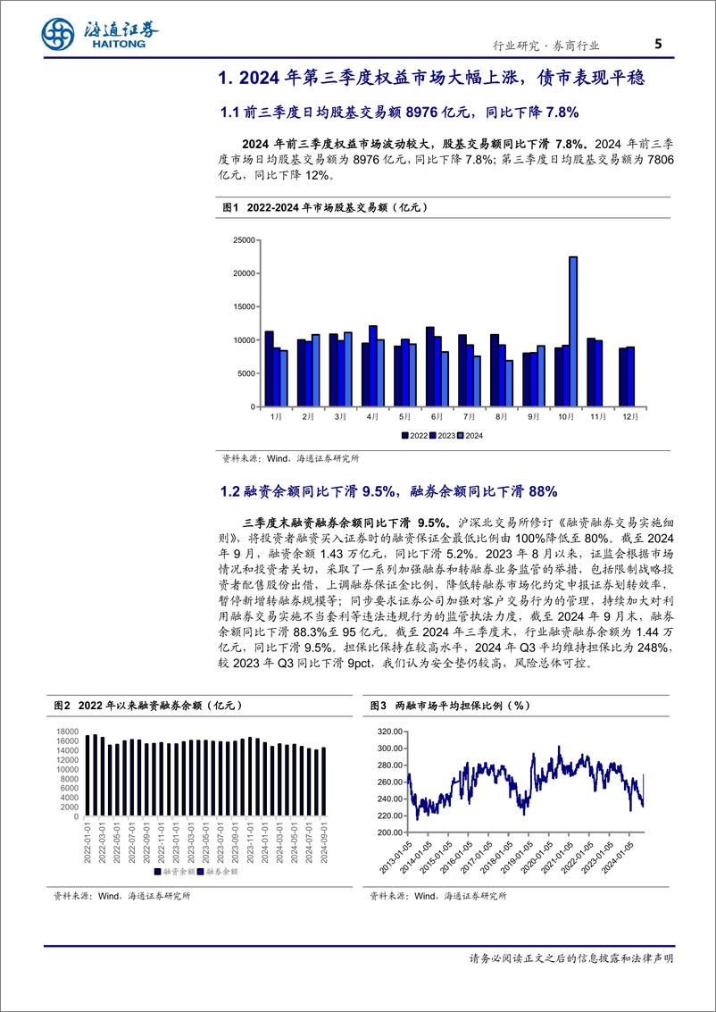 《证券行业2024年三季报总结：自营驱动净利润增长，期待四季度持续性-241113-海通证券-20页》 - 第5页预览图