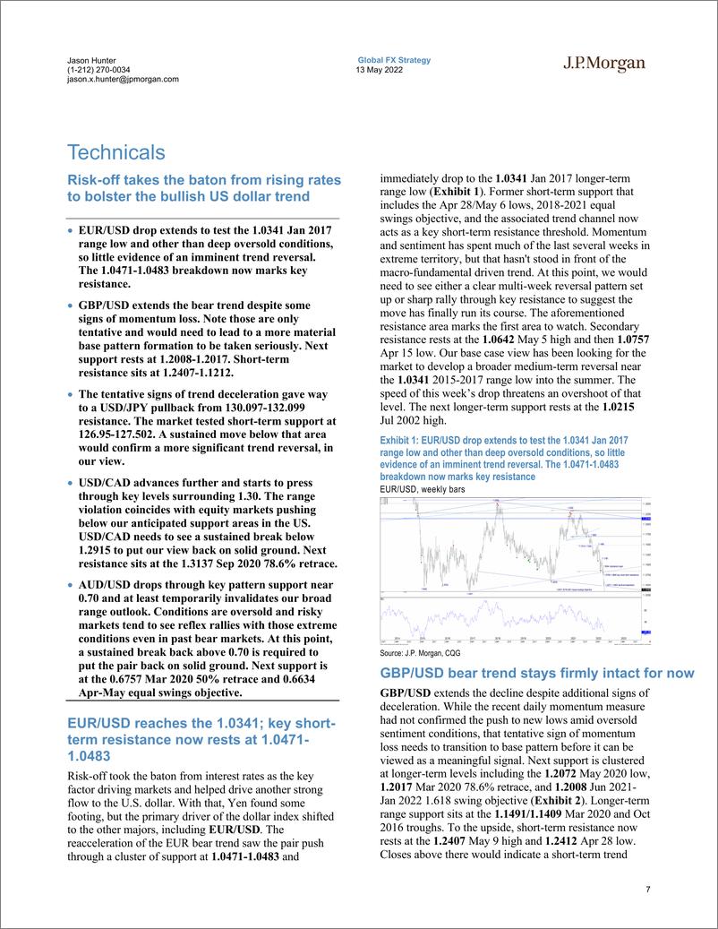 《J.P. 摩根-全球投资策略-关键货币的观点：当形势变得艰难时，美元就会上涨-2022.5.13-47页》 - 第8页预览图