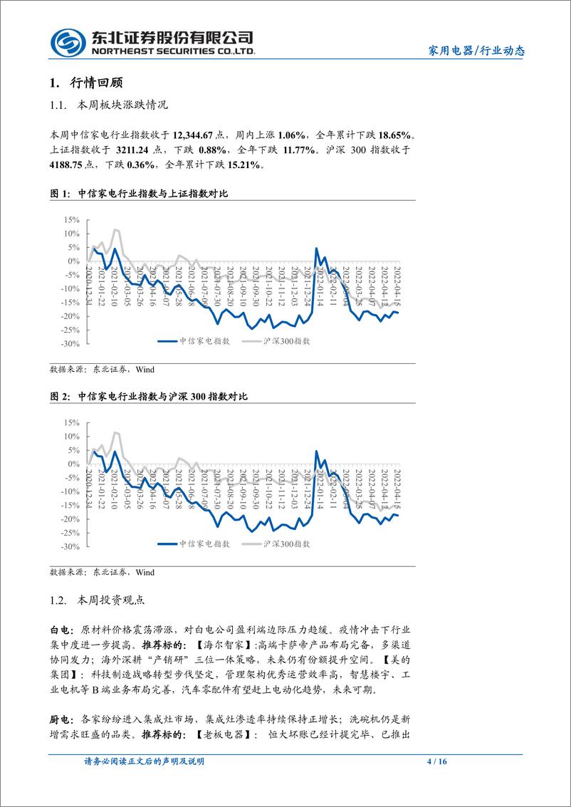 《家用电器行业：空冰线下销额增速转正，洗碗机持续景气-20220417-东北证券-16页》 - 第5页预览图