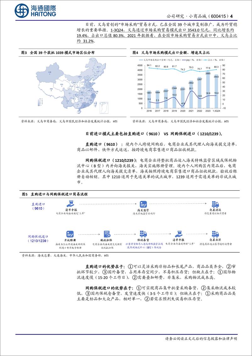 《小商品城(600415)公司跟踪报告：加码“买全球”，深化“卖全球”-241225-海通国际-16页》 - 第4页预览图