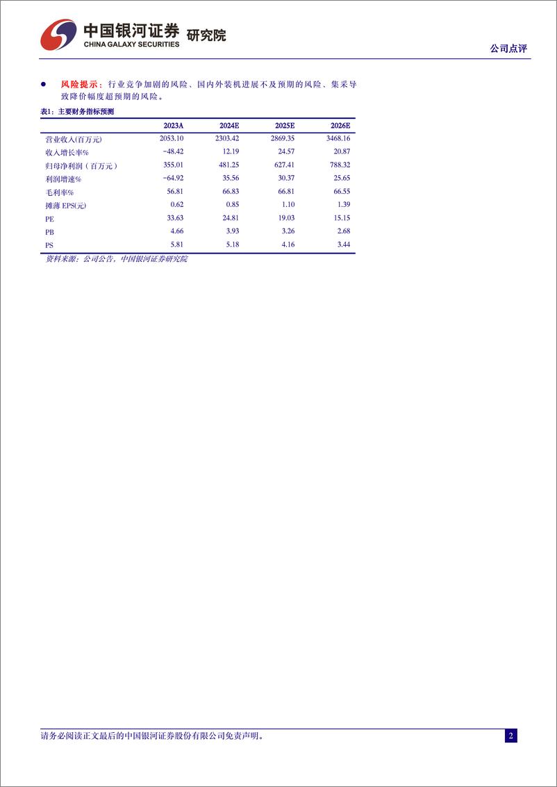 《亚辉龙-688575.SH-2023年年报及2024年一季报业绩点评：差异化发展特色业务，化学发光高速增长-20240422-中国银河-12页》 - 第2页预览图