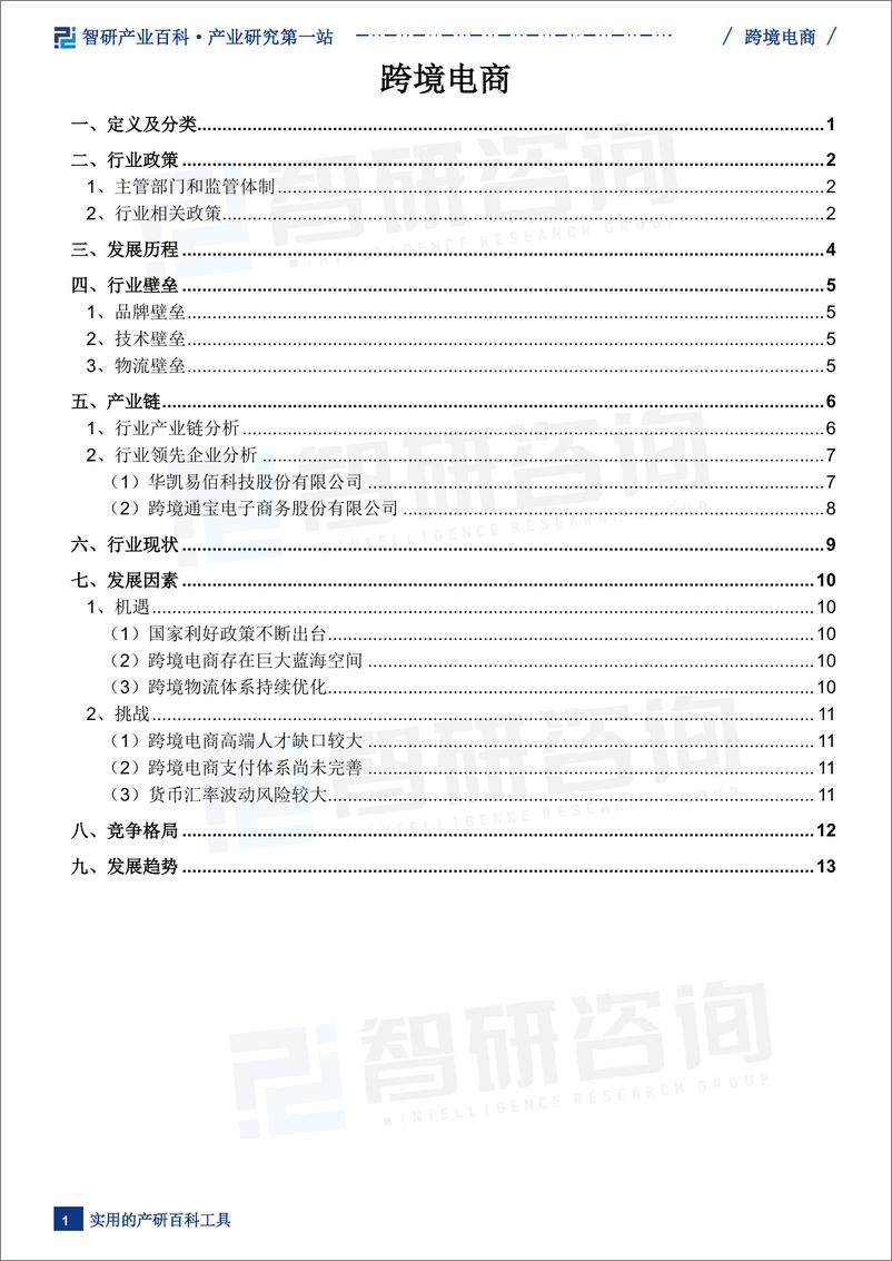 《2024年跨境电商产业百科-跨智研咨询-16页》 - 第2页预览图