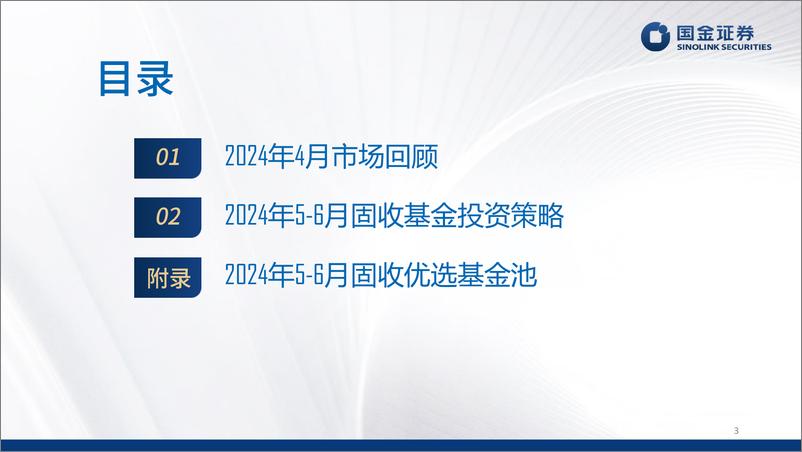 《2024年5-6月公募固收基金投资策略报告：适度回归票息，权益稳健增强-240514-国金证券-26页》 - 第3页预览图