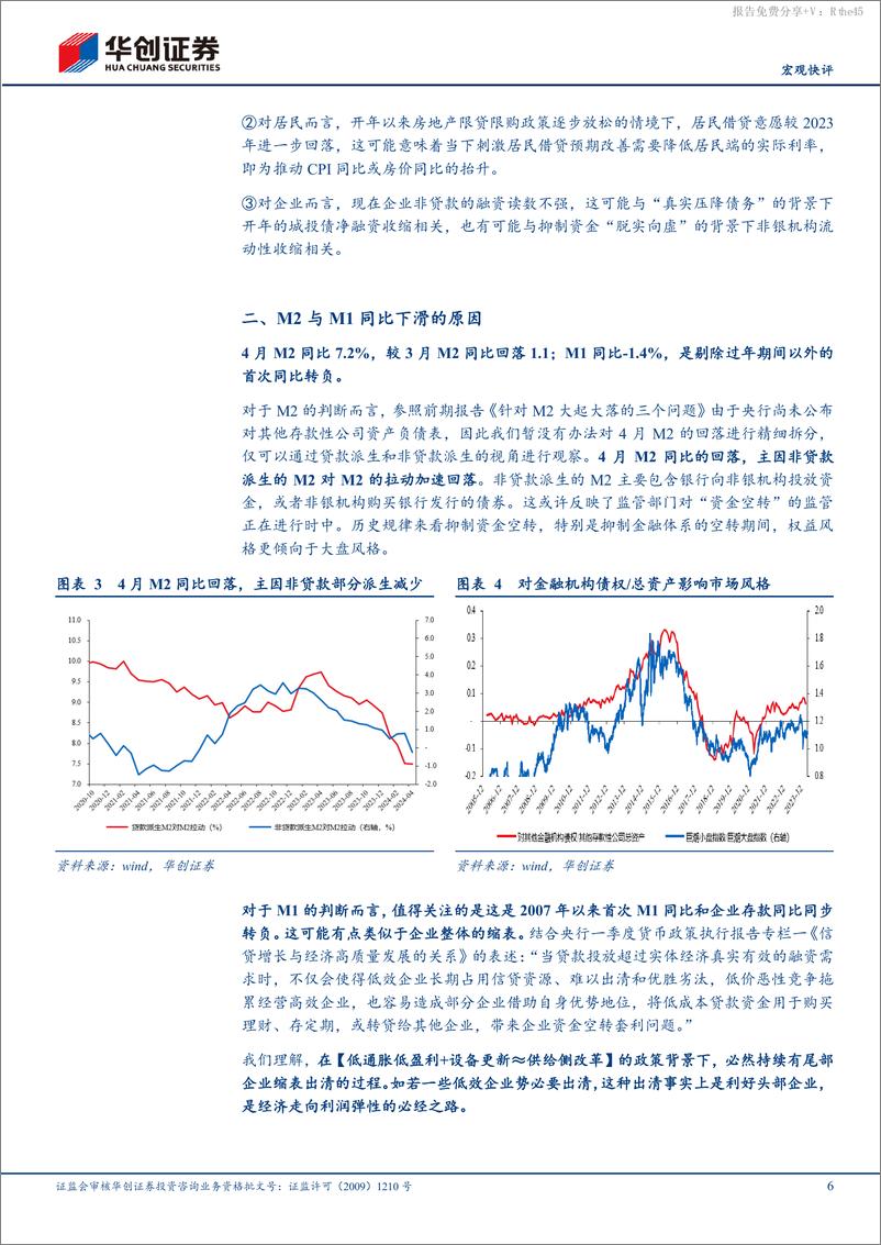 《【宏观快评】4月金融数据点评：金融数据“挤水分”，研判必须“淡总量”-240512-华创证券-14页》 - 第6页预览图