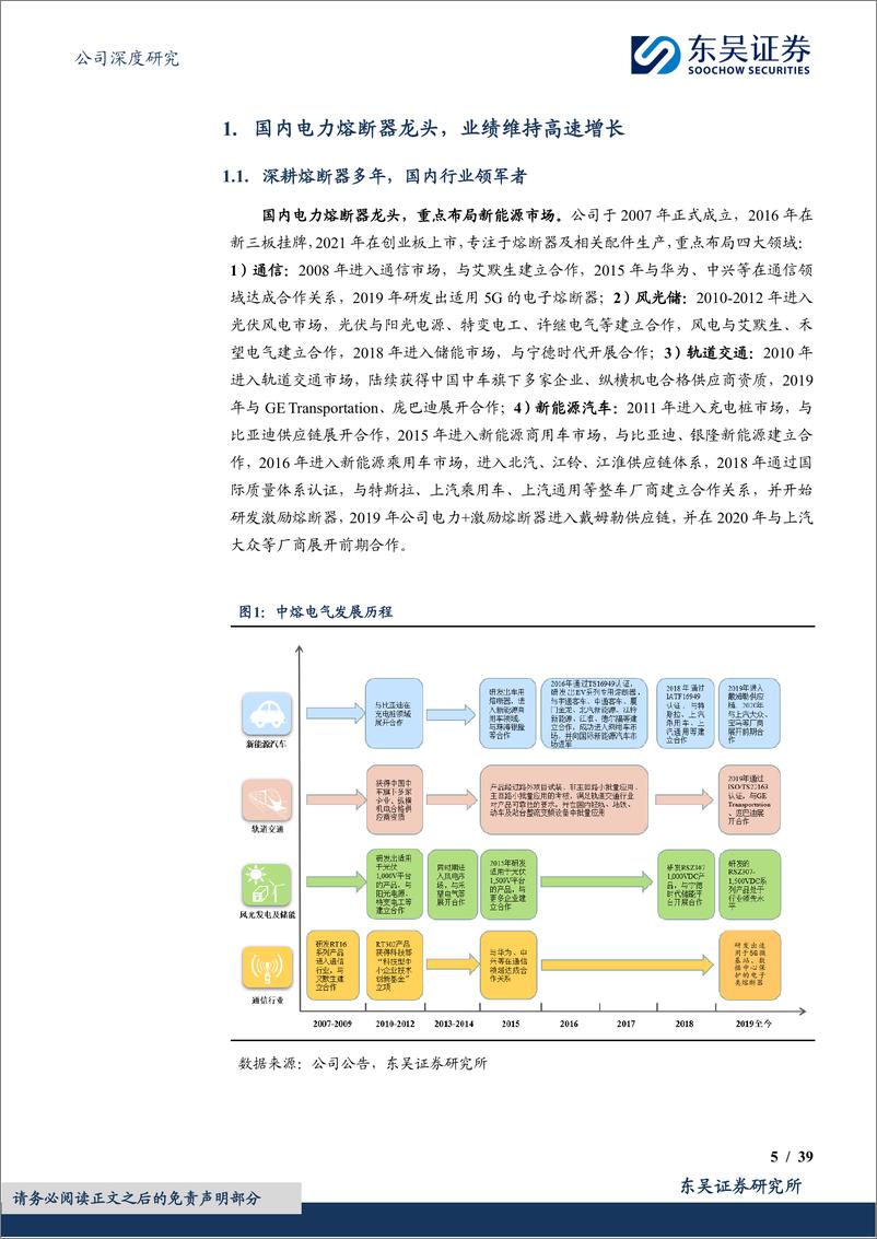 《东吴证券-中熔电气-301031-国内电力熔断器龙头，海外＋800V打开增长空间》 - 第5页预览图