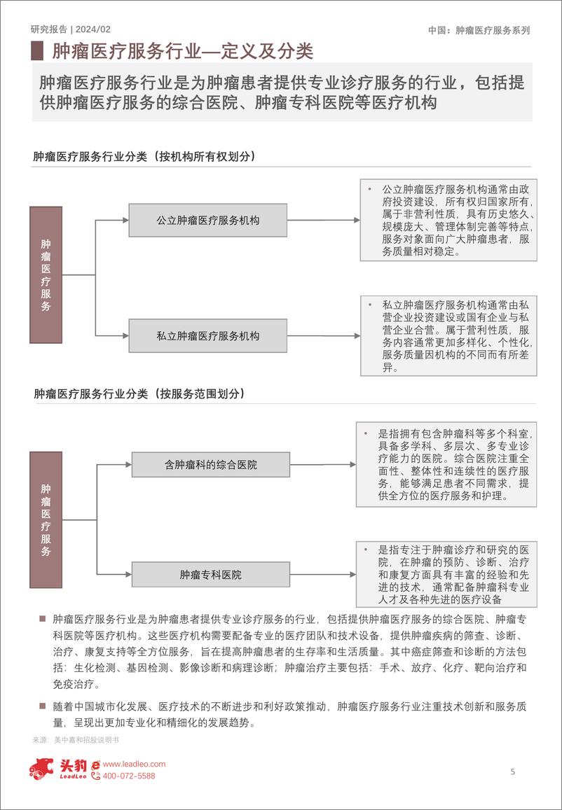 《头豹研究院-2024年中国肿瘤医疗服务行业概览：肿瘤服务市场供需错配，民营机构大有可为》 - 第5页预览图