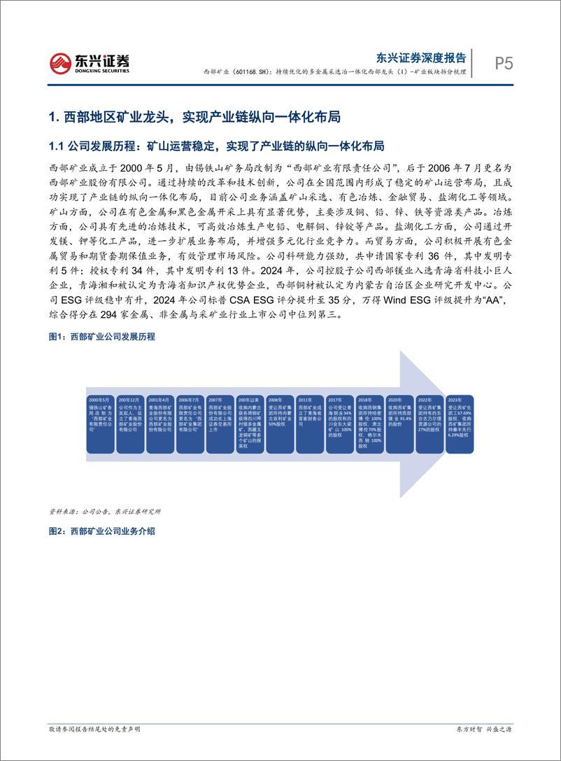 《西部矿业(601168)矿业板块拆分梳理：持续优化的多金属采选冶一体化西部龙头(I)-241112-东兴证券-23页》 - 第5页预览图