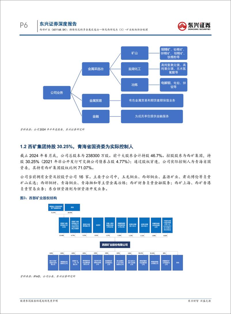 《西部矿业(601168)矿业板块拆分梳理：持续优化的多金属采选冶一体化西部龙头(I)-241112-东兴证券-23页》 - 第6页预览图