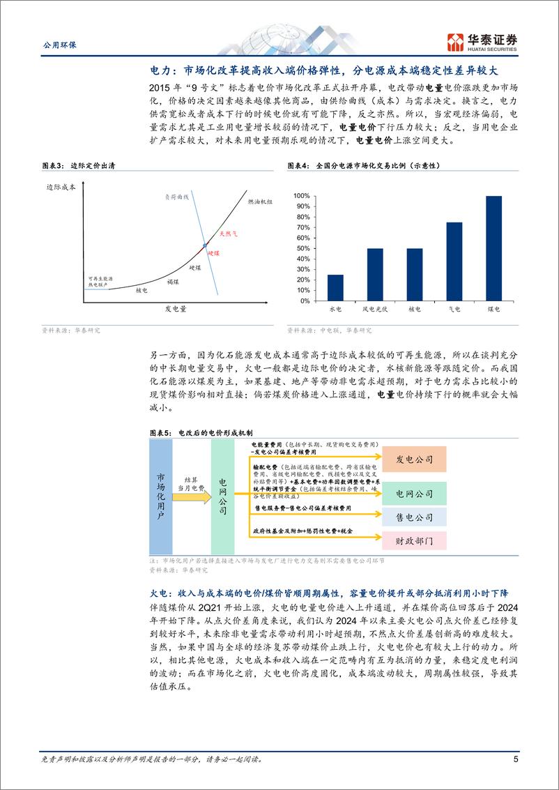 《公用环保行业年度策略：从盈利模式的实质，寻找向上弹性-241111-华泰证券-25页》 - 第5页预览图