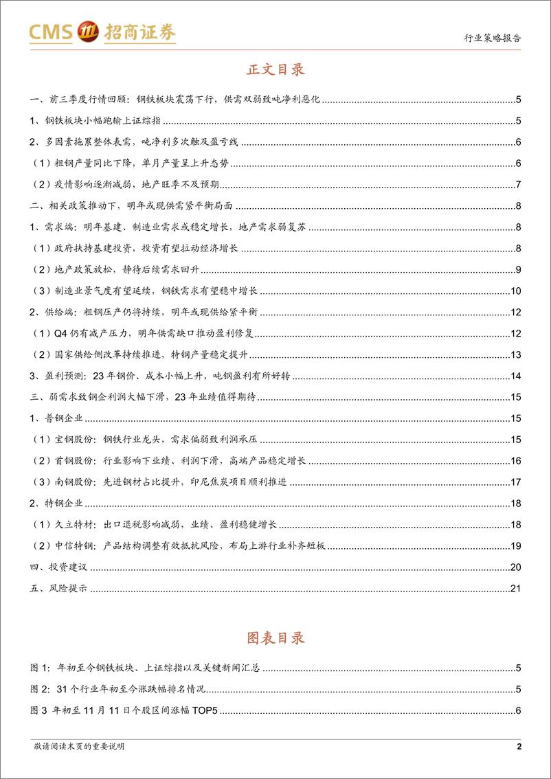 《钢铁行业2023年度投资策略：23年钢铁需求或回升，行业基本面有望显著改善-20221114-招商证券-22页》 - 第3页预览图