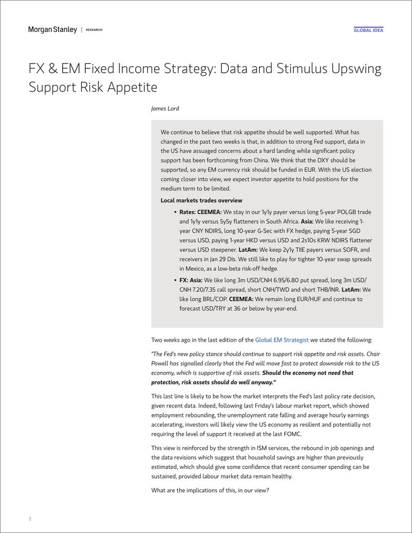 《Morgan Stanley Fixed-Global EM Strategist Recalibrating-110678948》 - 第2页预览图