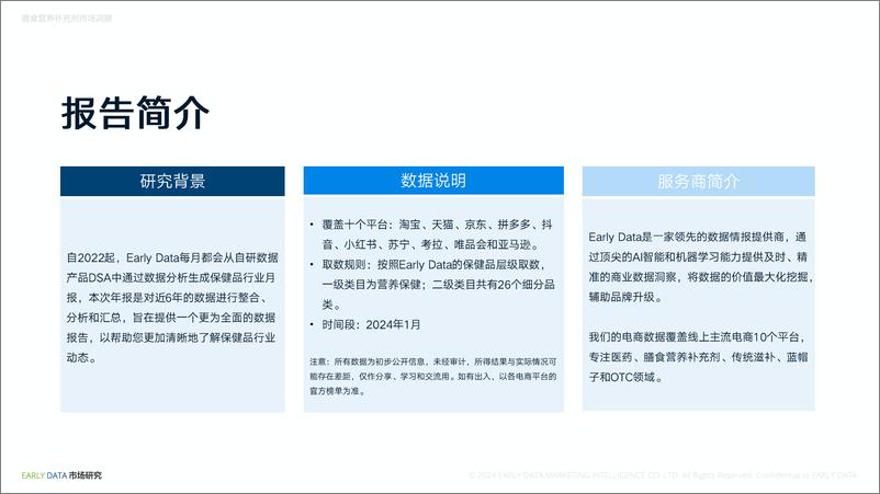 《2024年1月膳食营养补充剂市场洞察-电商消费趋势洞察和热点解读-Early-Data》 - 第2页预览图