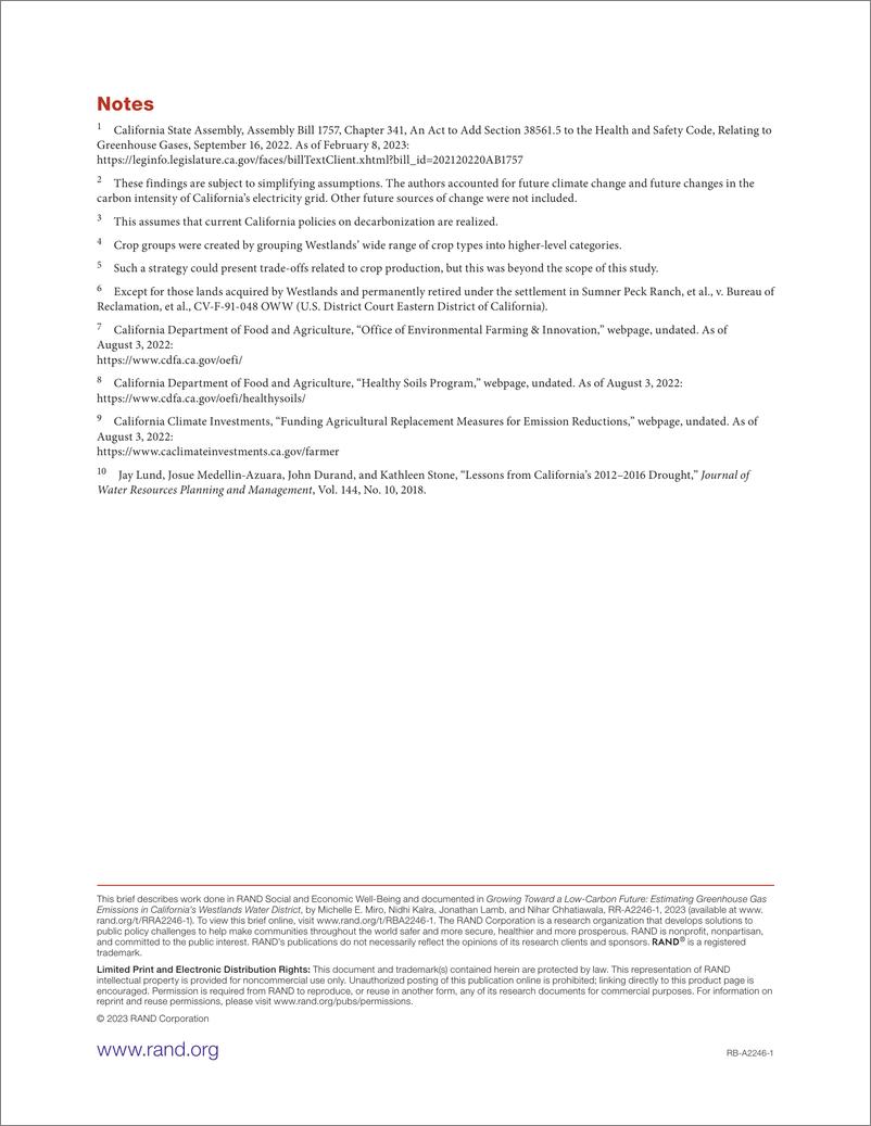 《兰德-迈向低碳未来-加利福尼亚州西部水域温室气体排放及其权衡的政策含义（英）-2023.2-6页》 - 第6页预览图