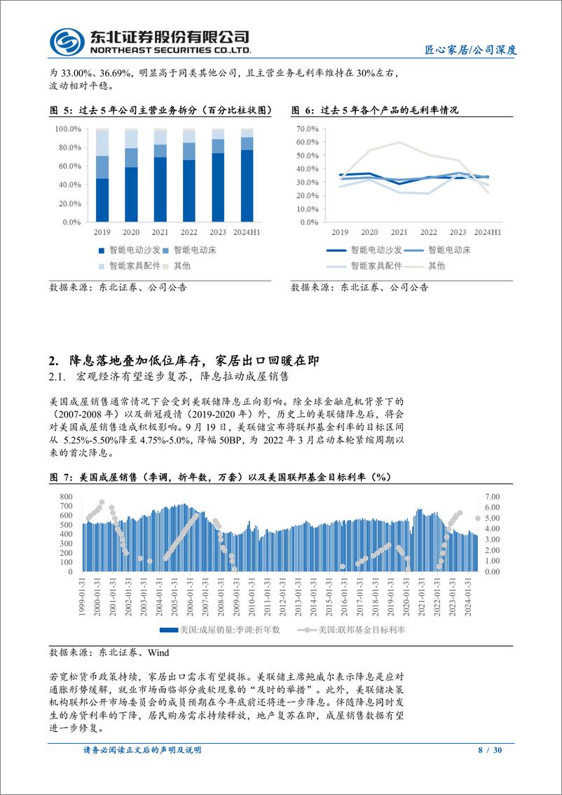 《匠心家居(301061)智能家居领军企业，自主品牌出海顺利开拓-241009-东北证券-30页》 - 第8页预览图