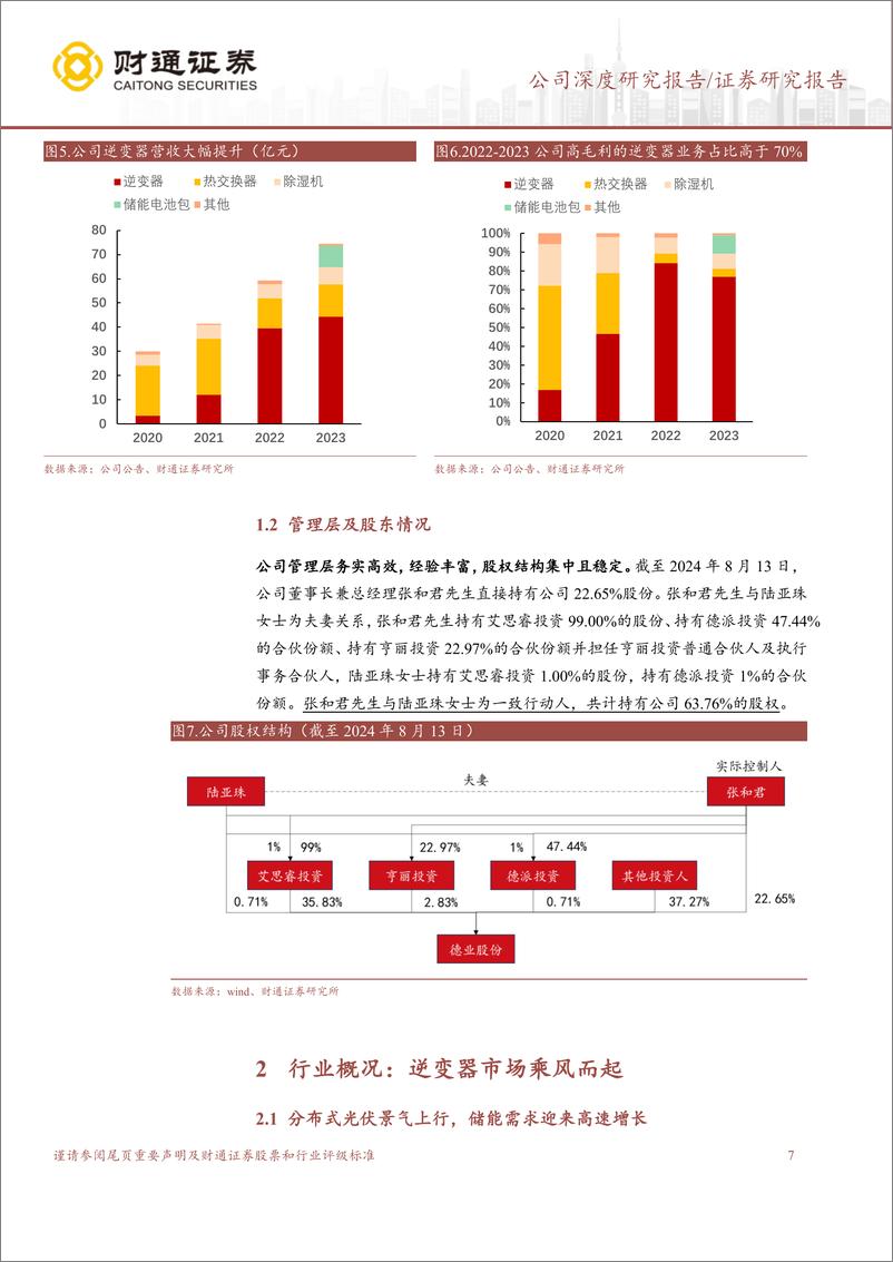 《德业股份(605117)光伏储能双轮驱动促发展，成本产品双端优势迎增长-240817-财通证券-35页》 - 第7页预览图