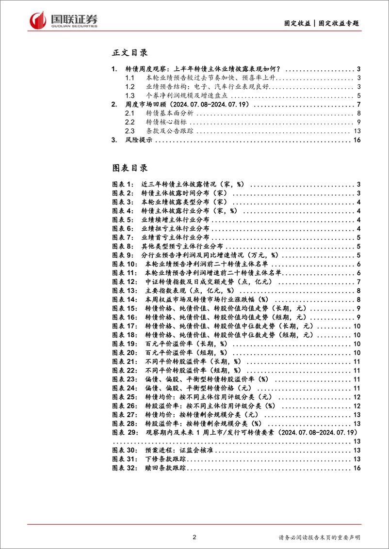 《转债观察：转债主体业绩预告盘点-240723-国联证券-17页》 - 第2页预览图