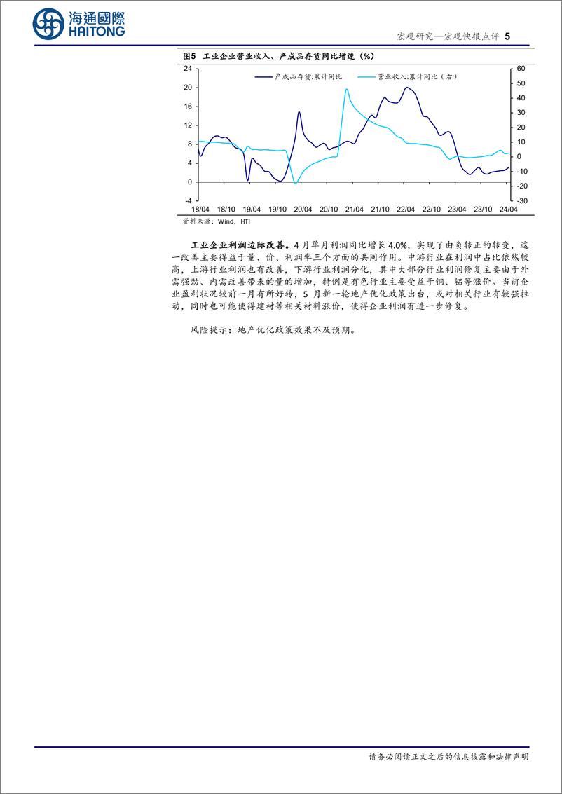 《4月工业企业利润数据点评：量增驱动利润改善-240528-海通国际-12页》 - 第5页预览图