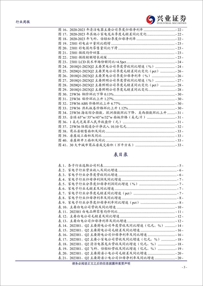 《家用电器行业2023年中报总结：需求复苏，动能释放-20230910-兴业证券-35页》 - 第4页预览图