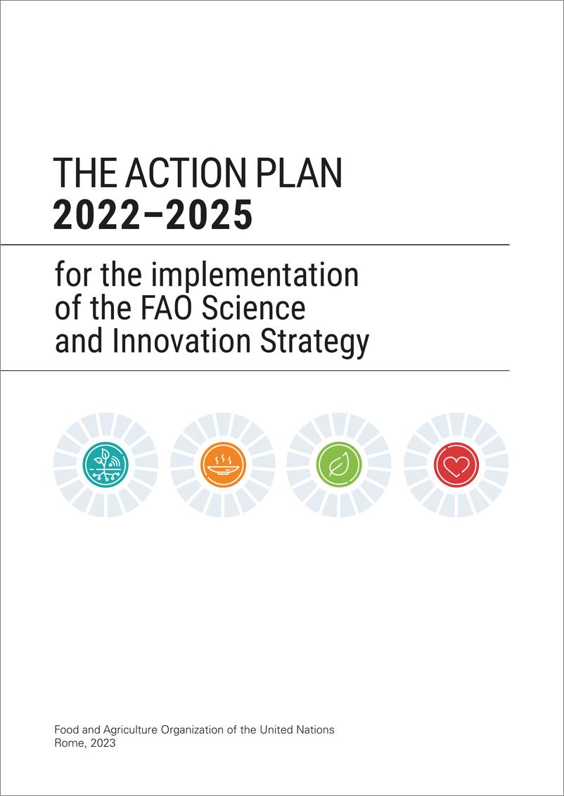 《〈联合国粮农组织科学与创新战略〉实施行动计划（2022–2025年）》英-22页 - 第4页预览图