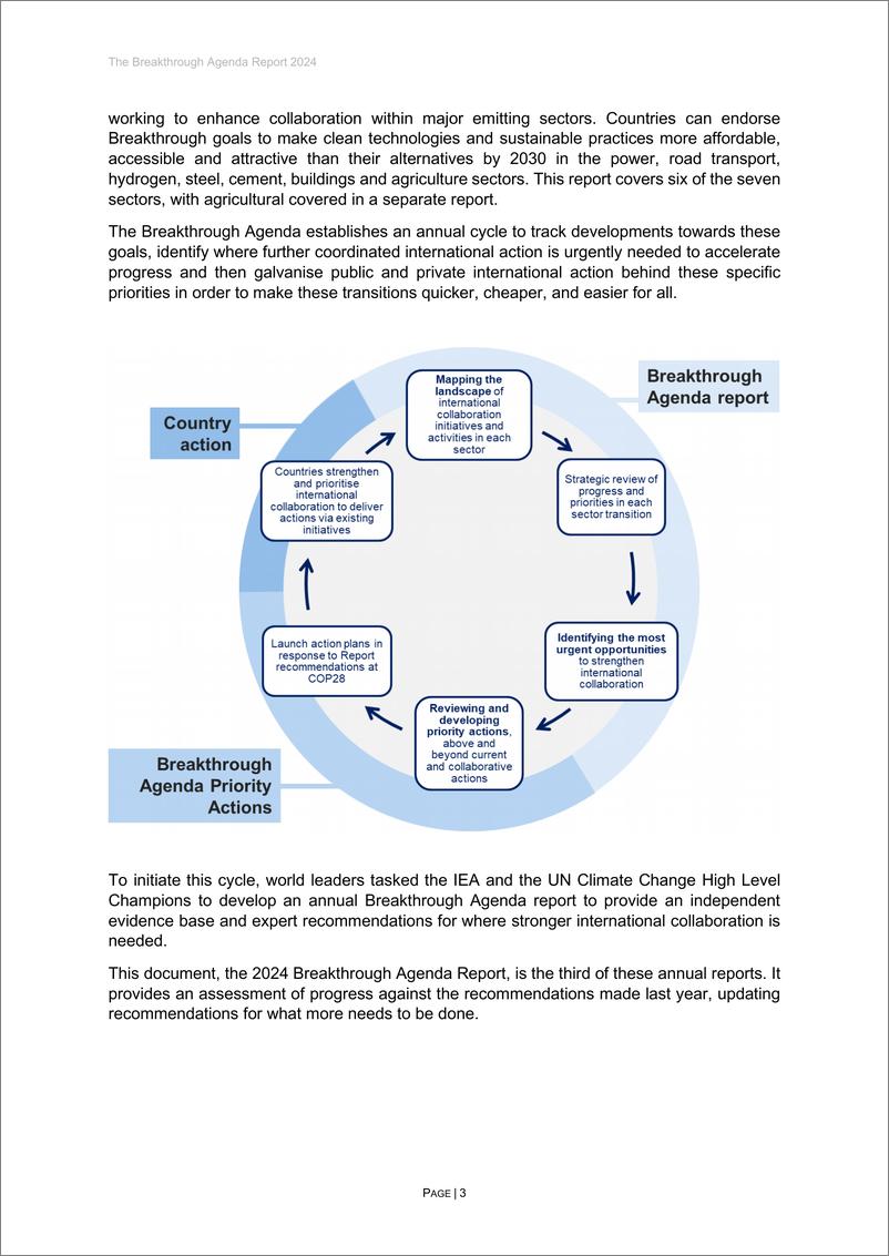 《国际能源署-突破性议程报告-通过加强国际合作加速行业转型（英）-2024-174页》 - 第3页预览图